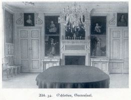 Schlodien, Kreis Preußisch Holland Schlodien, Schloß, Gartensaal 