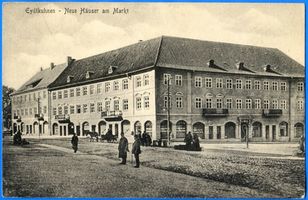 Eydtkau, Kreis Ebenrode Eydtkuhnen, Markt, Neue Häuser II 