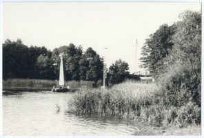 Kullabrücke, Kreis Lötzen Kullabrücke, Blick auf See und Brücke Masurische Seen