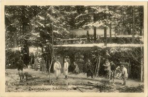  Ostpreußen, Östlicher Kriegsschauplatz - Zweistöckiger Schützengraben Erster Weltkrieg