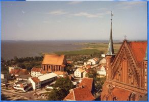 Frauenburg, Kreis Braunsberg Frauenburg, Blick auf den Dom, die Stadt und das Haff VII Frauenburg, Dom