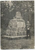 Groß Dankheim, Kreis Ortelsburg Groß Dankheim, General Nosskoff am Samsonow-Denkmal 