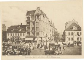 Königsberg (Pr.), Stadtkreis Königsberg Roßgärter Markt Königsberg, Roßgärter Markt mit Blick in die Königstraße I Königsberg, Stadtteil Roßgarten