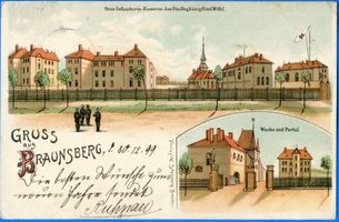 Braunsberg Kr. Braunsberg, Kreis Braunsberg Braunsberg, Ostpr., Neue Infanterie-Kaserne Браунсберг, Вост. Пр., Новые пехотные казармы