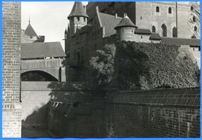 Marienburg, Westpr., Kreis Marienburg Marienburg i. Westpr., Die Marienburg, Teilansicht (mit Zugbrücke) IV Marienburg, Schloß