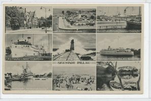 Pillau, Seestadt, Kreis Samland Pillau, Potpourrikarte II Pillau, Hafen