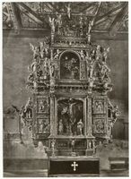 Insterburg, Stadt, Stadtkreis Insterburg Alter Markt Insterburg, Lutherkirche, Inneres, Altar Insterburg, Lutherkirche