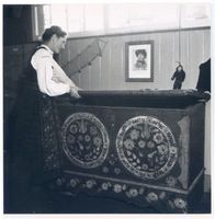 Nidden, Kreis Memel Nidden, Nehrungsmuseum, Alte Truhe 