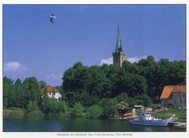 Nikolaiken Kr. Sensburg, Kreis Sensburg Nikolaiken Kr. Sensburg, Blick auf die Stadt IX Masurische Seen