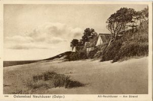 Alt Neuhäuser, Kreis Samland Alt Neuhäuser, Am Strand Альт-Нойхойзер, на пляже