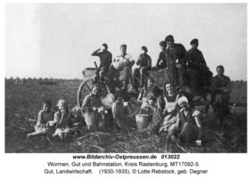 Wormen Kr. Rastenburg, Gut und Bahnstation, Kreis Rastenburg 