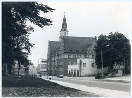 Allenstein, Stadtkreis Allenstein Hindenburgstraße Allenstein - Olsztyn, Hindenburgstraße, Neues Rathaus Алленштайн - Ольштын, Гинденбургштрассе, новая ратуша