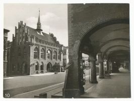 Marienburg, Westpr., Kreis Marienburg Marienburg i. Westpr., Lauben und Rathaus II 