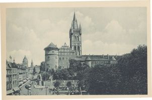 Königsberg (Pr.), Stadtkreis Königsberg Kaiser-Wilhelm-Platz Königsberg Kaiser-Wilhelm-Platz, Schloß Königsberg, Kaiser Wilhelm Denkmal
