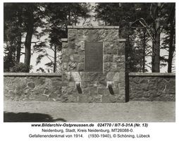 Neidenburg, Stadt, Kreis Neidenburg  