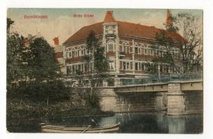 Gumbinnen, Stadt, Kreis Gumbinnen Bismarckstraße (fr. Tilsiter Straße) Gumbinnen, Große Brücke Гумбиннен, Большой мост