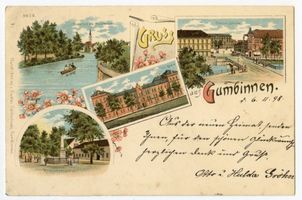 Gumbinnen, Stadt, Kreis Gumbinnen Gumbinnen, 4 Aufnahmen 