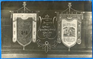 Eydtkau, Kreis Ebenrode Eydtkuhnen, Banner des Eydtkuhner Männergesangvereines Эйдткунен, знамя Эйдткуненского мужского певческого общества