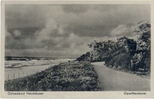 Neuhäuser, Kreis Samland Neuhäuser, Strand, Gewittersturm Нойхойзер, пляж, грозовой шторм