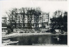 Königsberg (Pr.), Stadtkreis Königsberg Königsberg, Parkhotel, Schlossteichseite Königsberg, Schloßteich