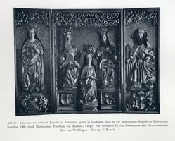Marienburg, Westpr., Kreis Marienburg Marienburg, Bartolomäus-Kapelle, Altar aus der ehemaligen Kapelle zu Tenkitten Мариенбург, капелла святого Варфоломея, алтарь из бывшей капеллы в Тенкиттене