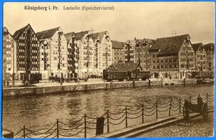 Königsberg (Pr.), Stadtkreis Königsberg Königsberg, Hundegatt, Alte Speicher an der Lastadie VIII Königsberg, Pregel