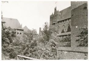Marienburg, Westpr., Kreis Marienburg Marienburg i. Westpr., Die Marienburg, Hochschloß, Teilansicht III Marienburg, Schloß