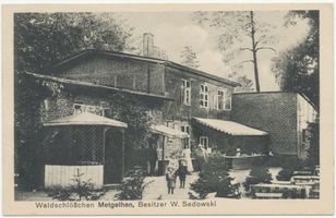 Metgethen, Ort und Bahnstation, Stadtkreis Königsberg Metgethen, Ort und Bahnstation, Waldschlößchen Метгетен, местечко и станция, «Вальдшлёсхен»