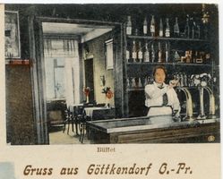 Göttkendorf, Kreis Allenstein Göttkendorf, Gasthaus, Büffet Гётткендорф, трактир, буфет