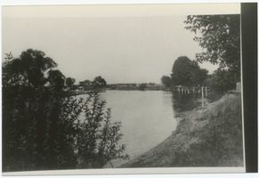 Johannisburg, Kreis Johannisburg Johannisburg, Bootshaus mit Badeanstalt 