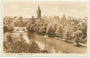 Königsberg (Pr.), Stadtkreis Königsberg Königsberg, Schloßteich mit Schloß Königsberg, Schloßteich