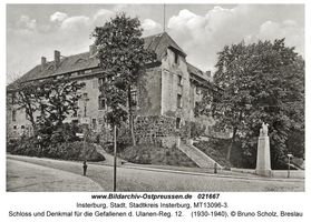 Insterburg, Stadt, Stadtkreis Insterburg  Insterburg, Altes Schloss und Umgebung