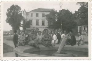 , Nikolaiken Kr. Sensburg, Stinthengst-Springbrunnen, Orteslburger Volkstanzkreis Nikolaiken, Stinthengst
