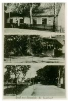 Bärwalde, Ort, Kreis Samland Bärwalde, Gasthaus, Garten, Dorfpartie 