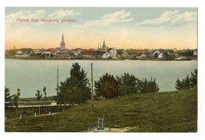 Memel, Stadt, Stadtkreis Memel Memel, Vom Sandkrug gesehen 