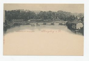Königsberg (Pr.), Stadtkreis Königsberg Königsberg, Schlossteich mit Logen- und Börsengarten Königsberg, Schloßteich
