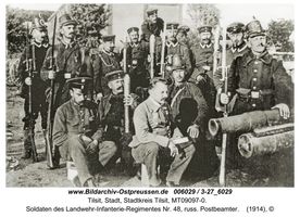 Tilsit, Stadt, Stadtkreis Tilsit   Tilsit, Erster Weltkrieg, russische Besetzung und Befreiung 1914