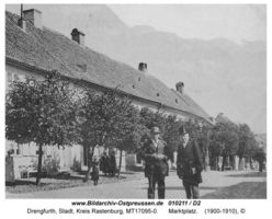Drengfurth, Stadt, Kreis Rastenburg Marktplatz
