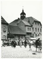 Sensburg, Stadt, Kreis Sensburg Sensburg, Marktplatz mit Rathaus II 