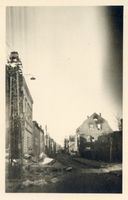 Goldap, Kreis Goldap Goldap, Zerstörungen in der Töpferstraße II Ostpreußen, Zweiter Weltkrieg und das Ende