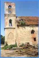 Rudau Kr. Samland, Kirchdorf, Kreis Samland Rudau Kr. Samland, Kirchdorf, Kirchenruine 1991 