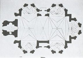 Königsberg (Pr.), Stadtkreis Königsberg Königsberg (Pr.), Schloßkirche ??, Grundriss Кёнигсберг (Пр.), замковая церковь ??, план