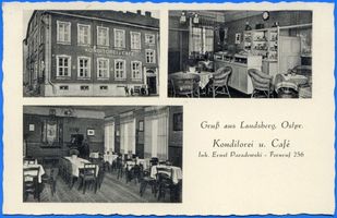 Landsberg, Stadt, Kreis Preußisch Eylau Landsberg i. Ostpr., Konditorei und Café 