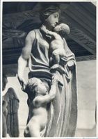 Marienwerder, Stadt, Kreis Marienwerder Marienwerder, Dom, Innenansicht, Figur Marienwerder, Schloß und Dom