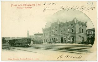 Königsberg (Pr.), Stadtkreis Königsberg Königsberg (Pr.), Pillauer Bahnhof IV Königsberg, Bahnhöfe