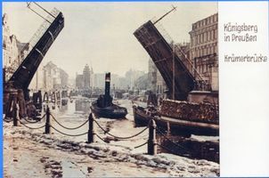 Königsberg (Pr.), Stadtkreis Königsberg Königsberg (Pr.), Krämerbrücke, geöffnet III Königsberg, Krämerbrücke