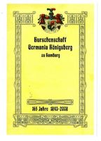 Königsberg (Pr.), Stadtkreis Königsberg Königsberg (Pr.), Burschenschaft Germania Königsberg zu Hamburg , 165 Jahre Stiftungsfest Königsberg, Studentenverbindungen, Korporationen