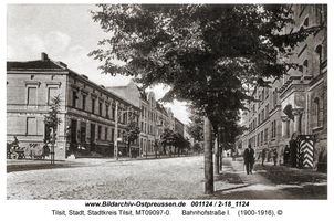 Tilsit, Stadt, Stadtkreis Tilsit Bahnhofstraße  Tilsit, Bahnhofsviertel (Kleffelstr., südl. der Stolbecker Str., Dragonerstr., Bahnhofstr.)