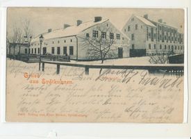 Eydtkau, Kreis Ebenrode Eydtkuhnen, Wohnhäuser im Winter 