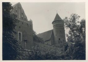 Allenstein, Stadtkreis Allenstein Jägerstraße Allenstein, Schloß von der Jägerstraße gesehen Алленштайн, замок, вид с Егерштрассе